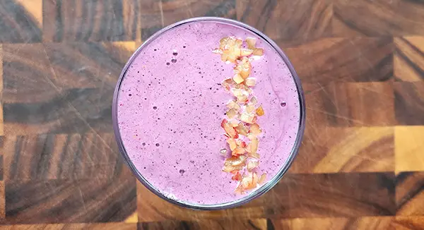 Protein Smoothie served in the glass