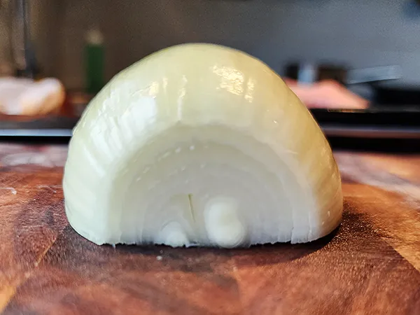 Half of  the onion