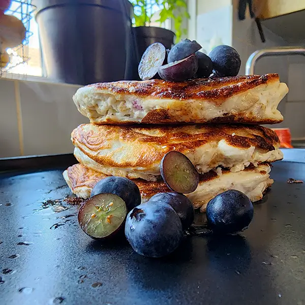 Protein Pancakes served on the plate