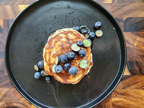 Protein Pancakes served on the plate