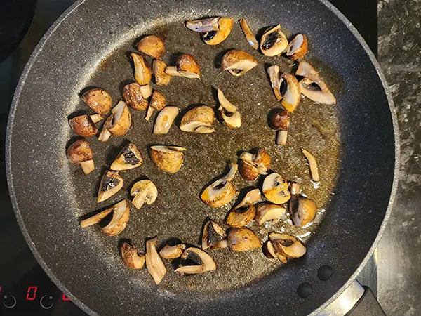 Cooking mushrooms