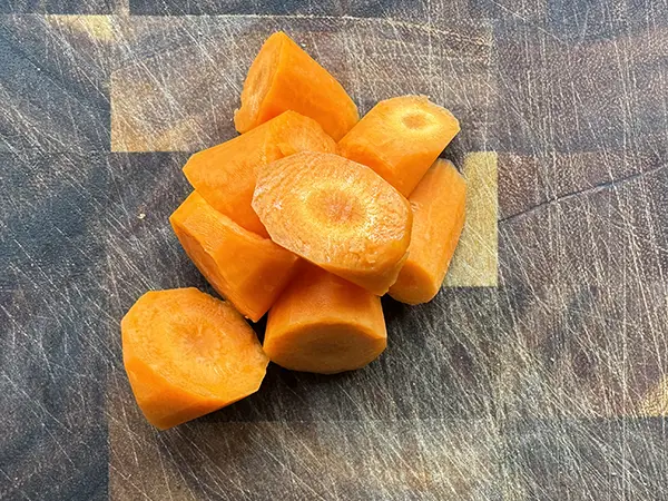 Chopped carrots

