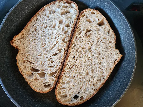 Toasting the bread