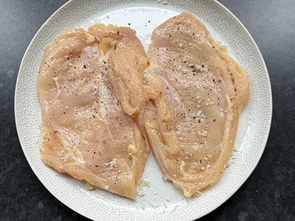 Preparing chicken cutlets